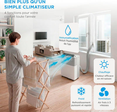 MIDEA Condizionatore PortaSplit Mobile Silenzioso 4-in-1| 12000 BTU