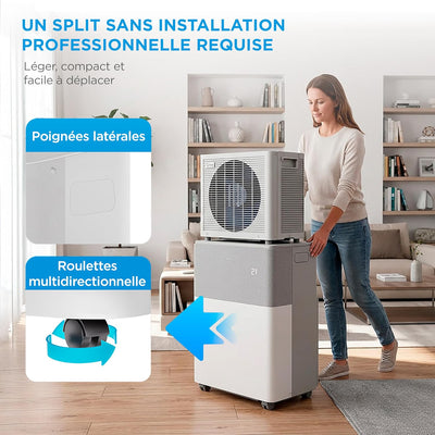 MIDEA Condizionatore PortaSplit Mobile Silenzioso 4-in-1| 12000 BTU