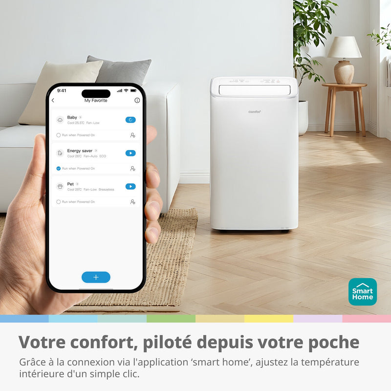 COMFEE Breezy Cool 2.6 | Aire Acondicionado Portátil Conectado 9000 BTU