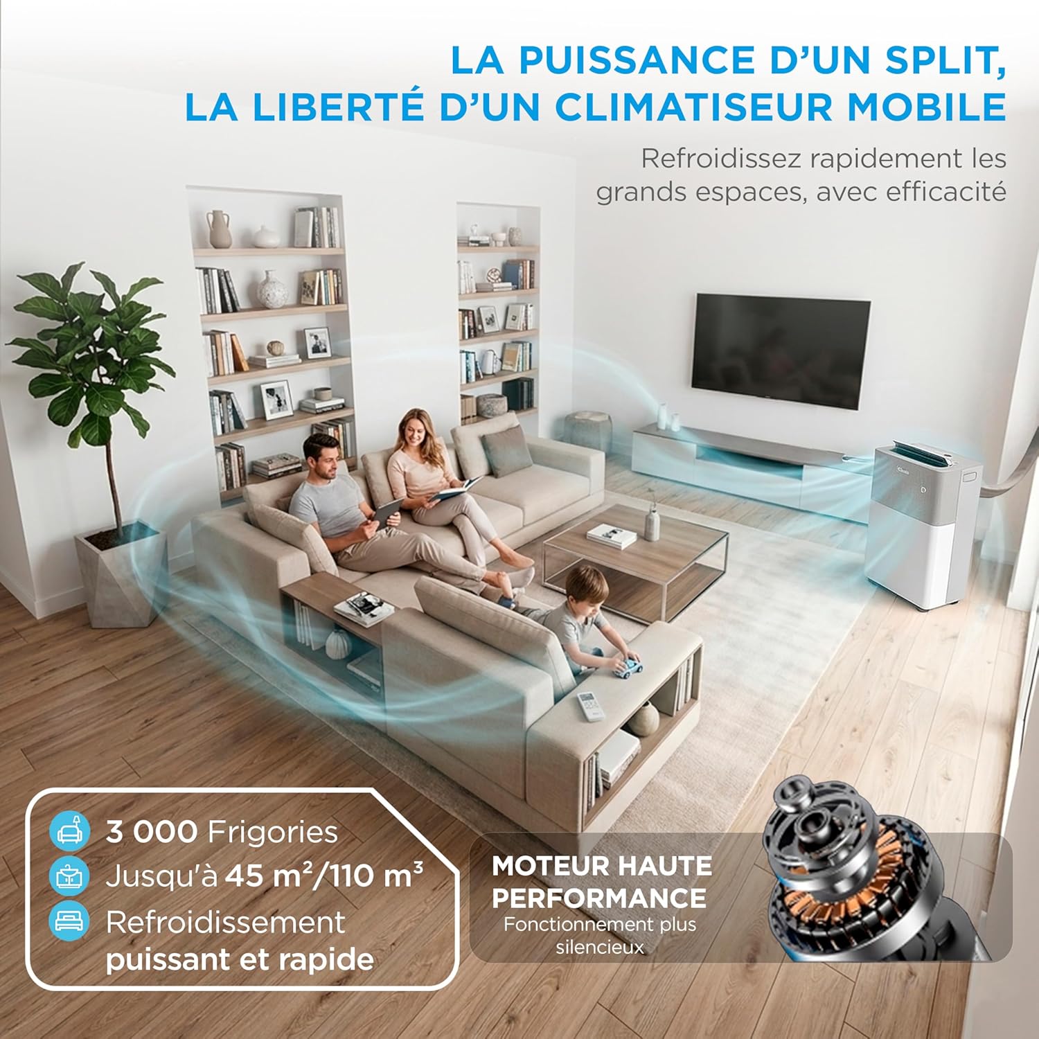 MIDEA Condizionatore PortaSplit Mobile Silenzioso 4-in-1| 12000 BTU