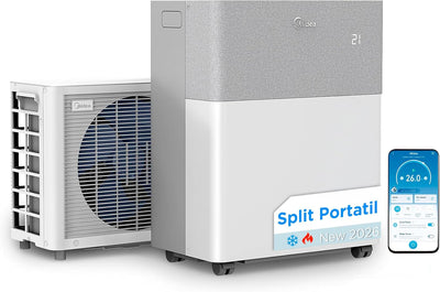 MIDEA Condizionatore PortaSplit Mobile Silenzioso 4-in-1| 12000 BTU