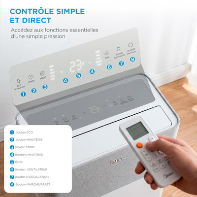 MIDEA Condizionatore PortaSplit Mobile Silenzioso 4-in-1| 12000 BTU
