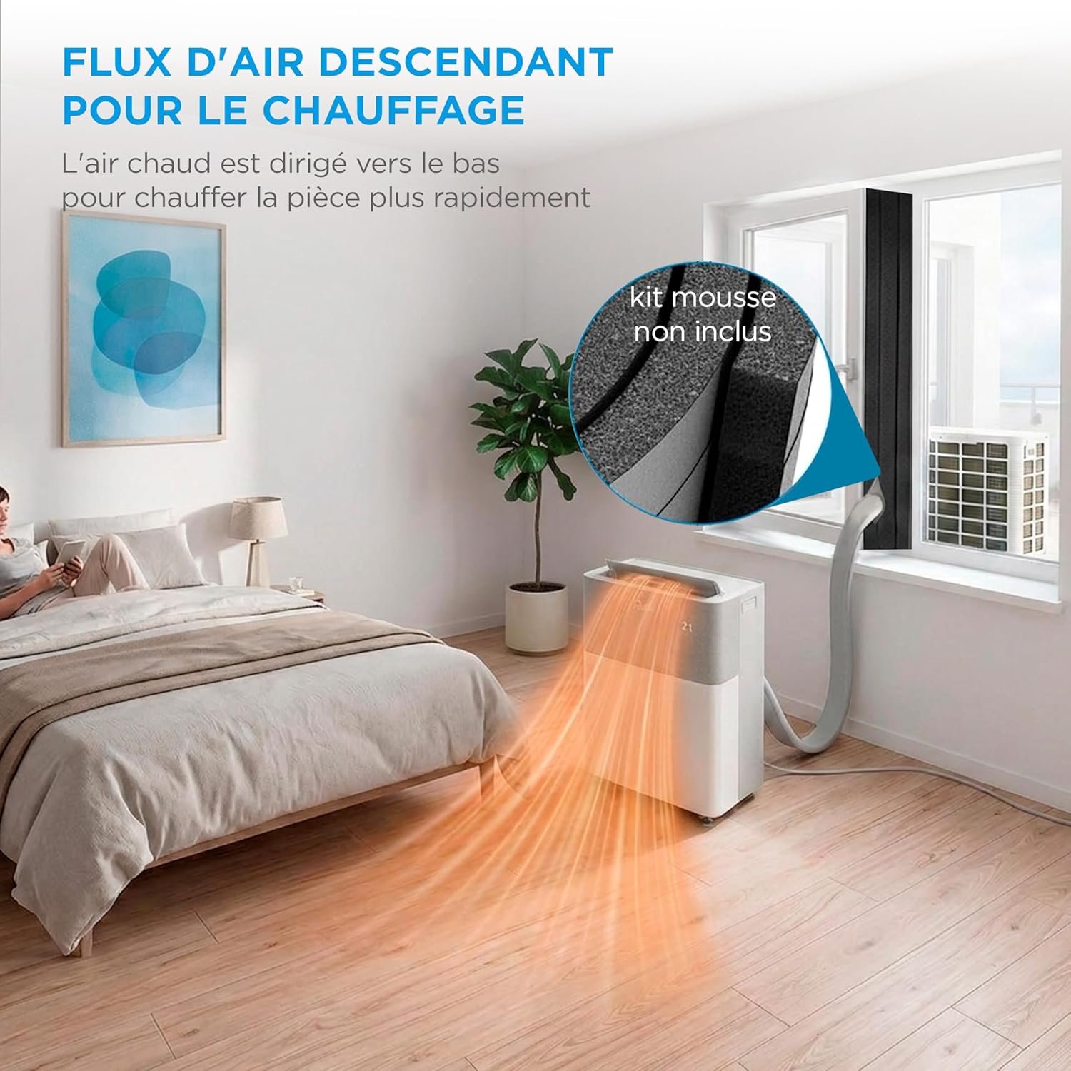 MIDEA Condizionatore PortaSplit Mobile Silenzioso 4-in-1| 12000 BTU